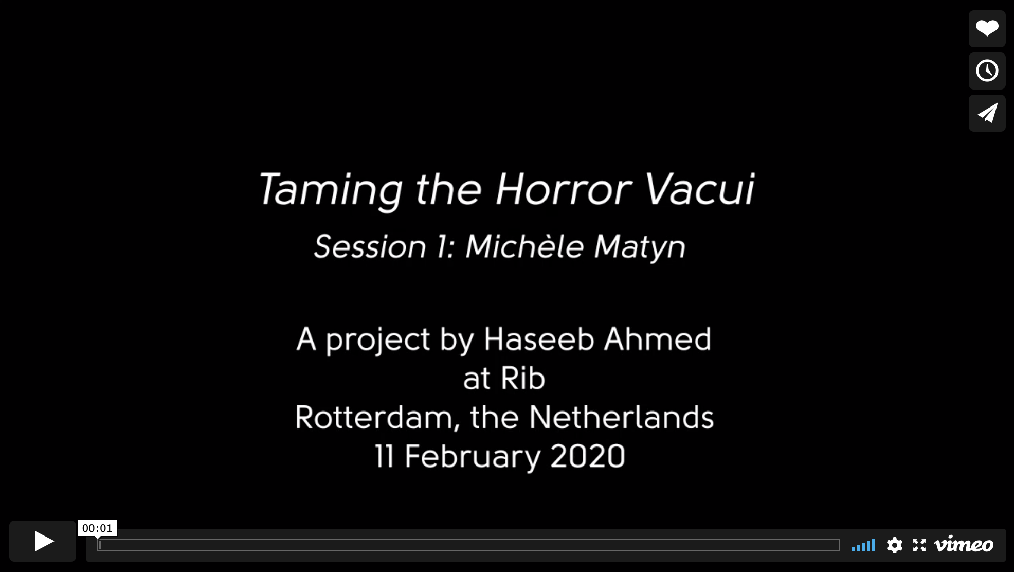 Taming the Horror Vacui